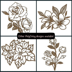 Flower Wood Shape S119 by PolyOnlay Precision Art