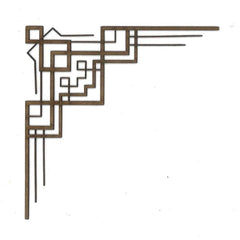 Geo Corner GC102 Wood Appliqué Pack of 2 by PolyOnlay Precision Art