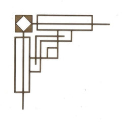 Geo Corner GC104 Wood Appliqué Pack of 2 by PolyOnlay Precision Art