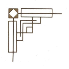Geo Corner GC104 Wood Appliqué Pack of 2 by PolyOnlay Precision Art