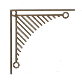 Geo Corner GC110 Wood Appliqué Pack of 2 by PolyOnlay Precision Art