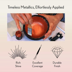 GILD Bronze Paint | Metallic Gilding Enamel 30ml | Guild Lane | True Bronze Metal Finish, High Pigment, Fast Drying, Fade-Resistant