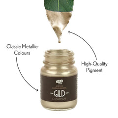 GILD Champagne Paint | Metallic Gilding Enamel 30ml | Guild Lane | True Champagne Metal Finish, High Pigment, Fast Drying, Fade-Resistant