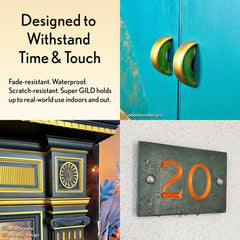 GILD Copper Paint | Metallic Gilding Enamel 30ml | Guild Lane | True Copper Metal Finish, High Pigment, Fast Drying, Fade-Resistant