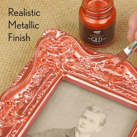 GILD Copper Paint | Metallic Gilding Enamel 30ml | Guild Lane | True Copper Metal Finish, High Pigment, Fast Drying, Fade-Resistant