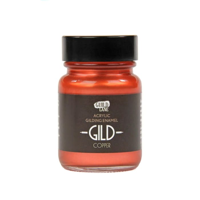 GILD Copper Paint | Metallic Gilding Enamel 30ml | Guild Lane | True Copper Metal Finish, High Pigment, Fast Drying, Fade-Resistant