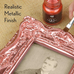 GILD Rose Gold Paint | Metallic Gilding Enamel 30ml | Guild Lane | True Rose Gold Metal Finish, High Pigment, Fast Drying, Fade-Resistant