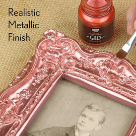 GILD Rose Gold Paint | Metallic Gilding Enamel 30ml | Guild Lane | True Rose Gold Metal Finish, High Pigment, Fast Drying, Fade-Resistant