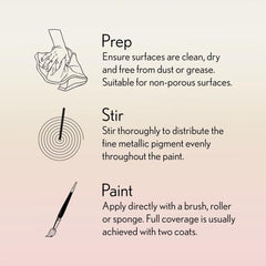 GILD Rose Gold Paint | Metallic Gilding Enamel 30ml | Guild Lane | True Rose Gold Metal Finish, High Pigment, Fast Drying, Fade-Resistant