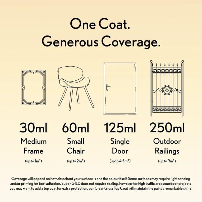 GILD Silver Paint | Metallic Gilding Enamel 30ml | Guild Lane | True Silver Metal Finish, High Pigment, Fast Drying, Fade-Resistant