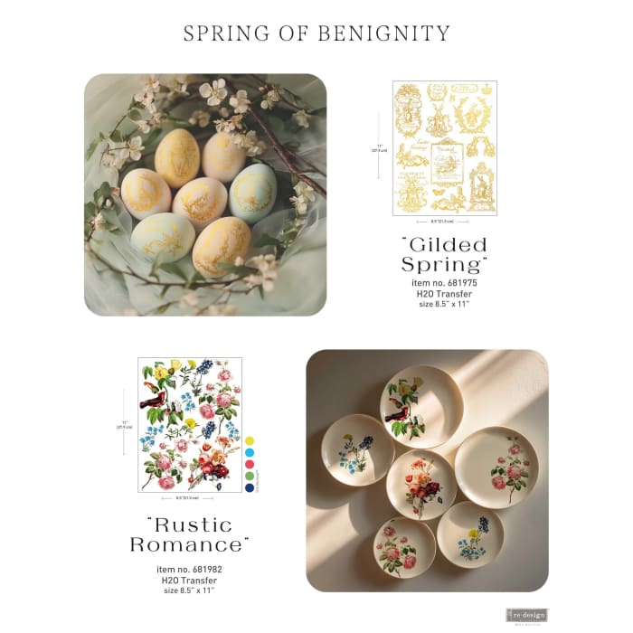 Gold Easter Bunny H2O Transfer | Gilded Spring | Redesign with Prima Waterslide Decal