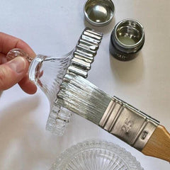 Guild Lane Chrome Mirror Effect Paint 30ml | Oil Based Metallic Enamel | High Gloss Chrome Paint for Furniture, Resin & Craft
