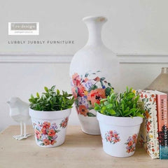 Brilliant Blooms H20 Transfer by Redesign With Prima | 8.5” x 11”