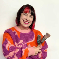 Hand-Painted Mid-Century Sewing Box | Retro Upcycled