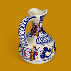 Handcrafted Small Ceramic Jug – Patagonian Floral Design