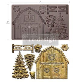 HOMESTEAD HOLIDAY Silicone Mould, Redesign with Prima 5x8"