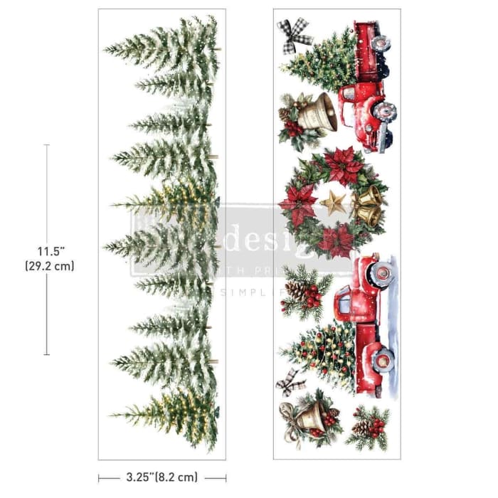 HOMETOWN HOLIDAY Luxe Transfer, Redesign with Prima 3.25x11.5”