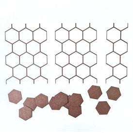 Honeycomb Wood Shape Pack S150 by PolyOnlay Precision Art
