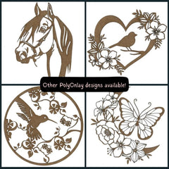 Horse Wood Shape S113 by PolyOnlay Precision Art