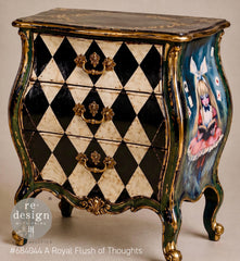 Alice in Wonderland Decoupage Paper A2 | ‘A Royal Flush of Thoughts’ | Redesign with Prima 16.5x23.4” Craft Sheet