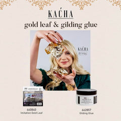 Kacha Gold Leaf by Redesign With Prima | 5.5” x 5.5” x 25 Sheets