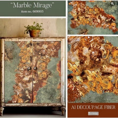 Marble Mirage A1 Decoupage Paper by Redesign With Prima | 23.4” x 33.1”