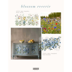 Eclat Floral Maxi Furniture Transfer by Redesign With Prima | 12” x 12” (2 sheets) | Blossom Reverie Collection
