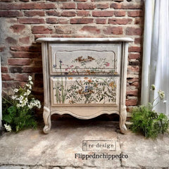 Eclat Floral Maxi Furniture Transfer by Redesign With Prima | 12” x 12” (2 sheets) | Blossom Reverie Collection