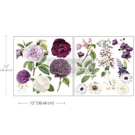 Majestic Blooms Maxi Furniture Transfer by Redesign With Prima | 12” x 12”