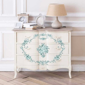 Minty Roses Maxi Furniture Transfer by Redesign With Prima | 12” x 12”