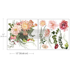 My Favourite Dahlia Maxi Furniture Transfer by Redesign With Prima | 12” x 12”