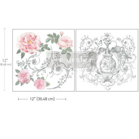 Odeur De Rose Maxi Furniture Transfer by Redesign With Prima | 12” x 12”