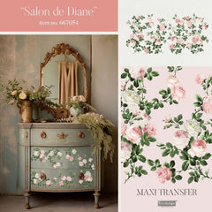 Salon de Diane Maxi Furniture Transfer by Redesign With Prima | 12” x 12” | The Grand Chateau Collection