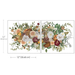 Autumnal Bliss Maxi Furniture Transfer by Redesign With Prima | 12” x 12” | LIMITED EDITION