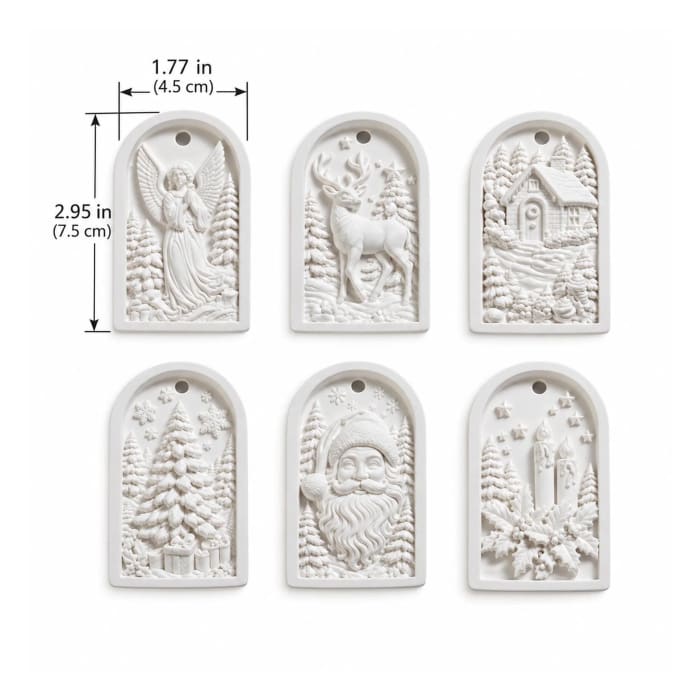 Paint Your Own Musical Christmas Ornaments (Set of 6), MelodyCast by Redesign with Prima - Preorder, ETA mid-end Oct