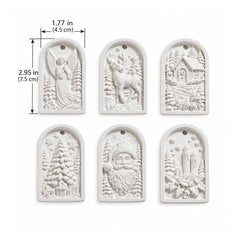 Paint Your Own Musical Christmas Ornaments (Set of 6), MelodyCast by Redesign with Prima - Preorder, ETA mid-end Oct