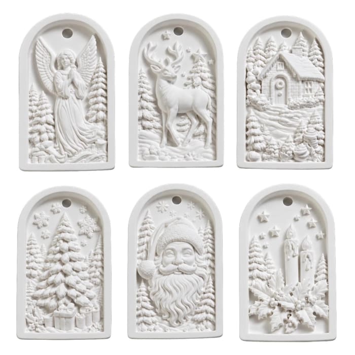 Paint Your Own Musical Christmas Ornaments (Set of 6), MelodyCast by Redesign with Prima - Preorder, ETA mid-end Oct