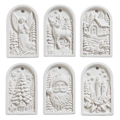 Paint Your Own Musical Christmas Ornaments (Set of 6), MelodyCast by Redesign with Prima - Preorder, ETA mid-end Oct