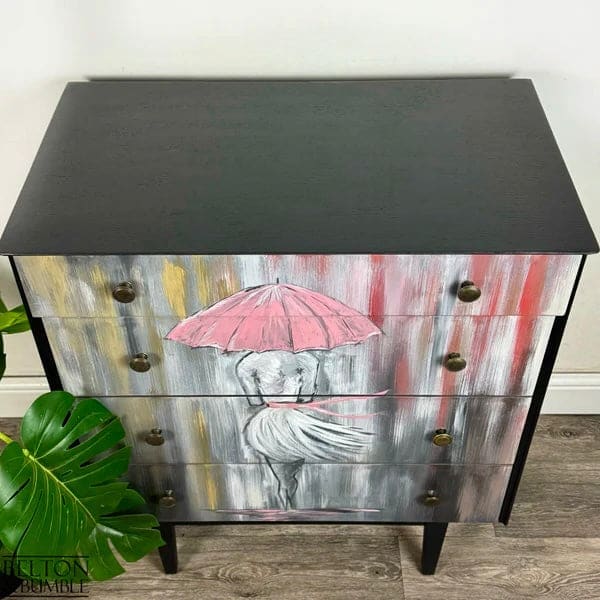 mid-century-chest-of-drawers-jet-black-top-view