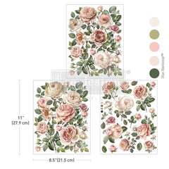 Blush Blossoms Middy Furniture Transfer by Redesign With Prima | 8.5” x 11” | Blossom Reverie Collection