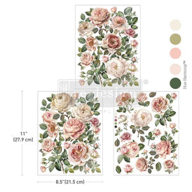 Blush Blossoms Middy Furniture Transfer by Redesign With Prima | 8.5” x 11” | Blossom Reverie Collection