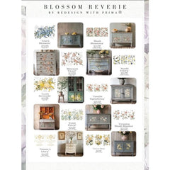 Blush Blossoms Middy Furniture Transfer by Redesign With Prima | 8.5” x 11” | Blossom Reverie Collection