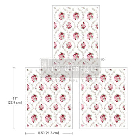 Blush Bouquet Middy Transfer by Redesign With Prima | 8.5” x 11”