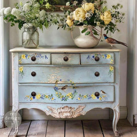 Sunlit Aviary Middy Furniture Transfer by Redesign With Prima | 8.5” x 11” | Blossom Reverie Collection