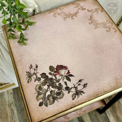 MIDNIGHT ROSE Small Transfer by Redesign With Prima 6x12” x