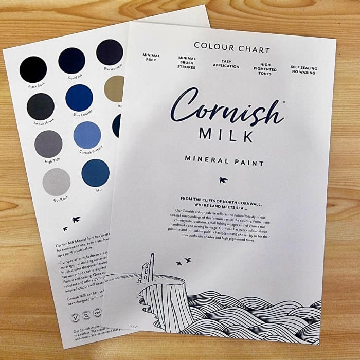 Mineral Paint | Gul Rock | Cornish Milk Mineral Paint | 250ml or 500ml | Grey Furniture, Grey Paint, Eco Friendly Paint, Interior, Exterior