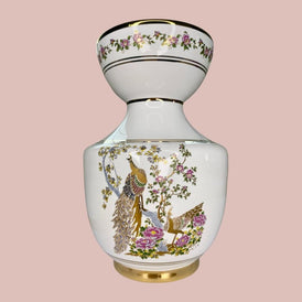 Neofitou Handmade Greek Ceramic Peacock Vase with 24k Gold