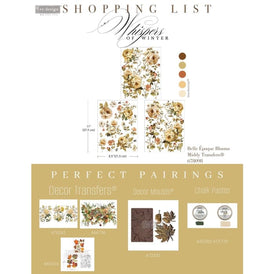 NEW Belle Epoque Blooms Middy Furniture Transfer by Redesign With Prima | 8.5” x 11” | Branch Harmony Collection