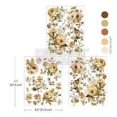 NEW Belle Epoque Blooms Middy Furniture Transfer by Redesign With Prima | 8.5” x 11” | Branch Harmony Collection