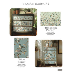 NEW Blossom Perch A1 Decoupage Paper by Redesign With Prima | 23.4” x 33.1” | Branch Harmony Collection